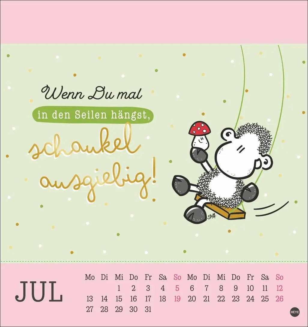 Bild: 9783756410262 | sheepworld Postkartenkalender 2026 | Heye | Kalender | Spiralbindung