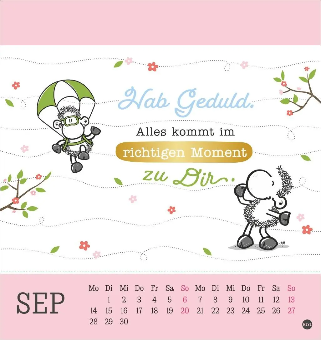 Bild: 9783756410262 | sheepworld Postkartenkalender 2026 | Heye | Kalender | Spiralbindung