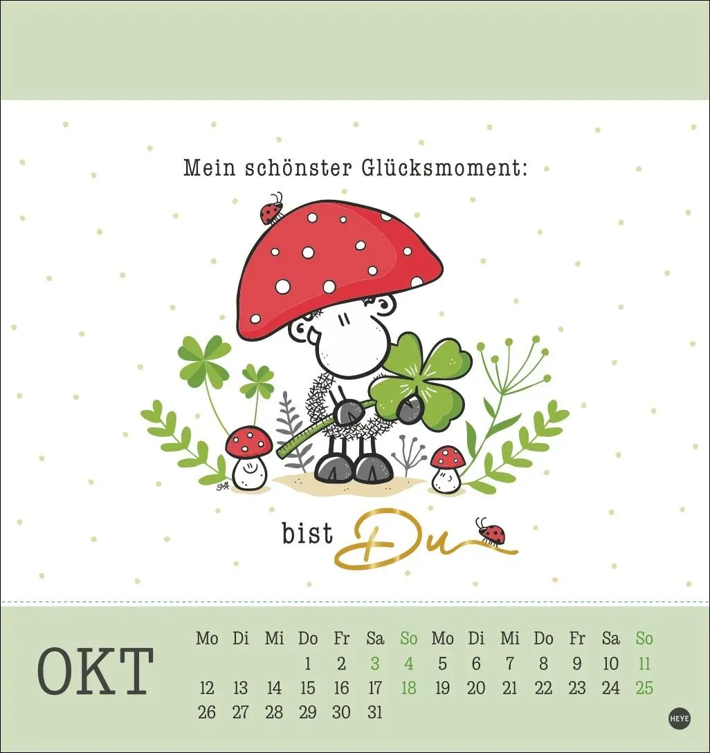 Bild: 9783756410262 | sheepworld Postkartenkalender 2026 | Heye | Kalender | Spiralbindung