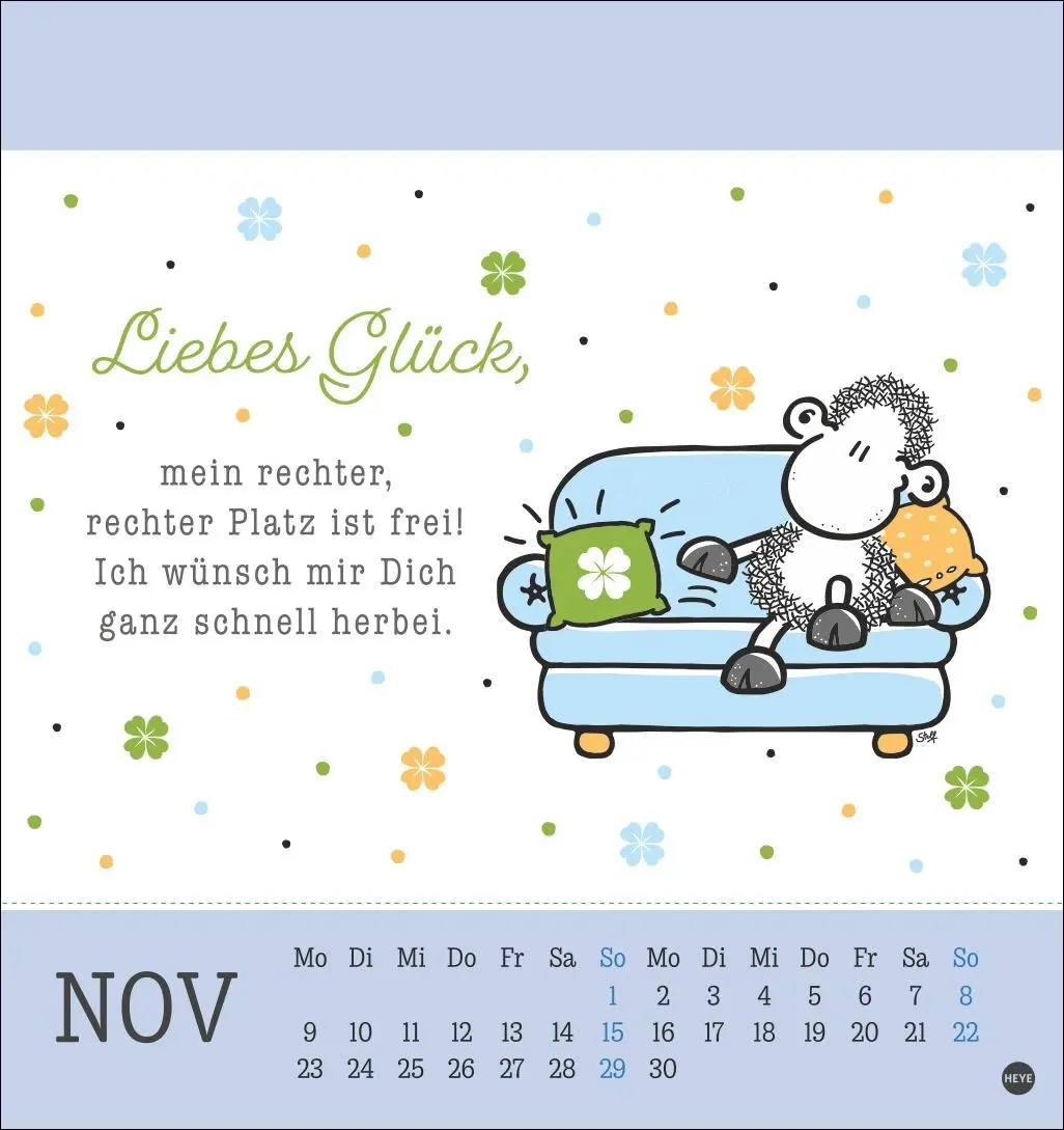 Bild: 9783756410262 | sheepworld Postkartenkalender 2026 | Heye | Kalender | Spiralbindung