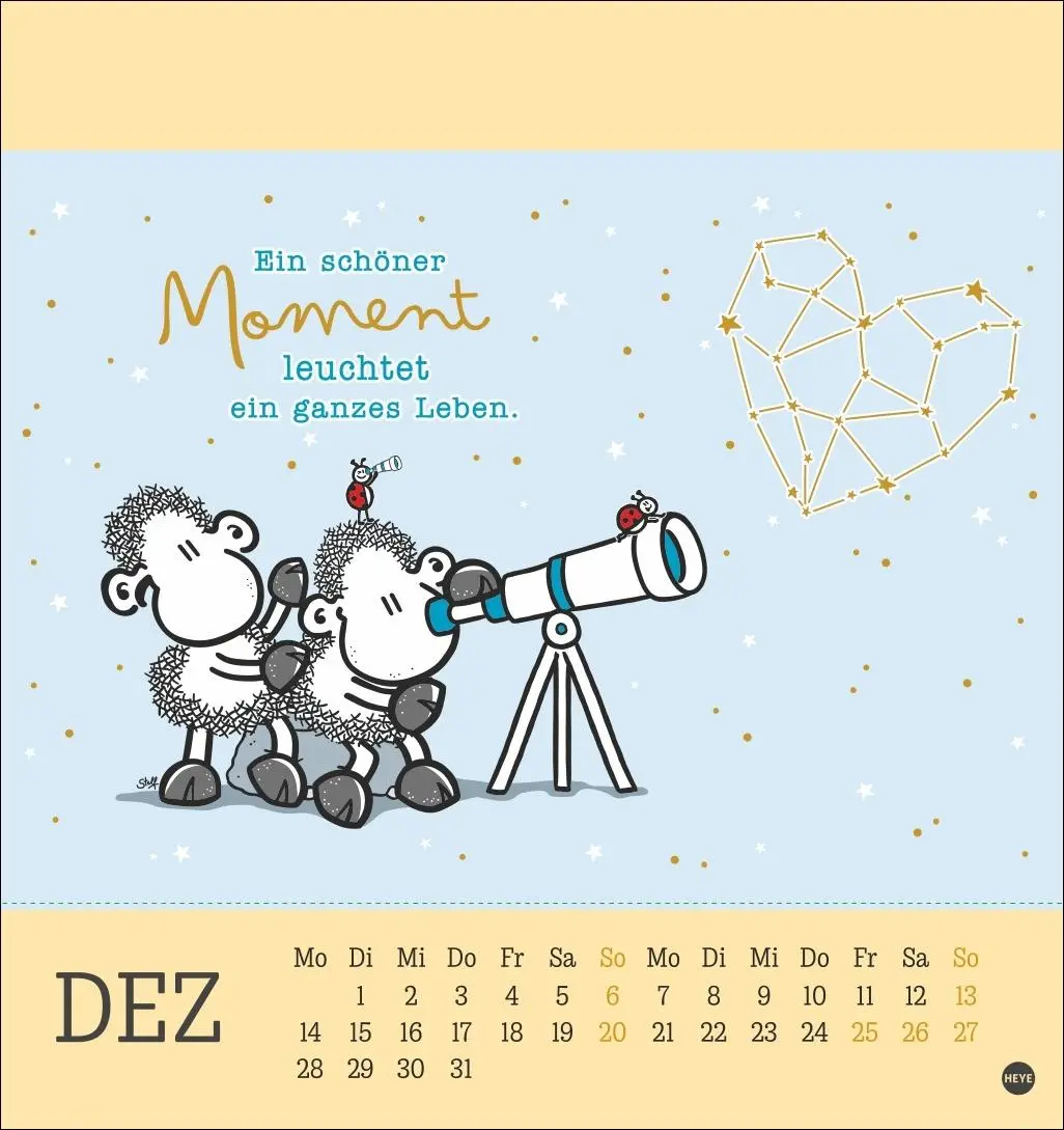 Bild: 9783756410262 | sheepworld Postkartenkalender 2026 | Heye | Kalender | Spiralbindung
