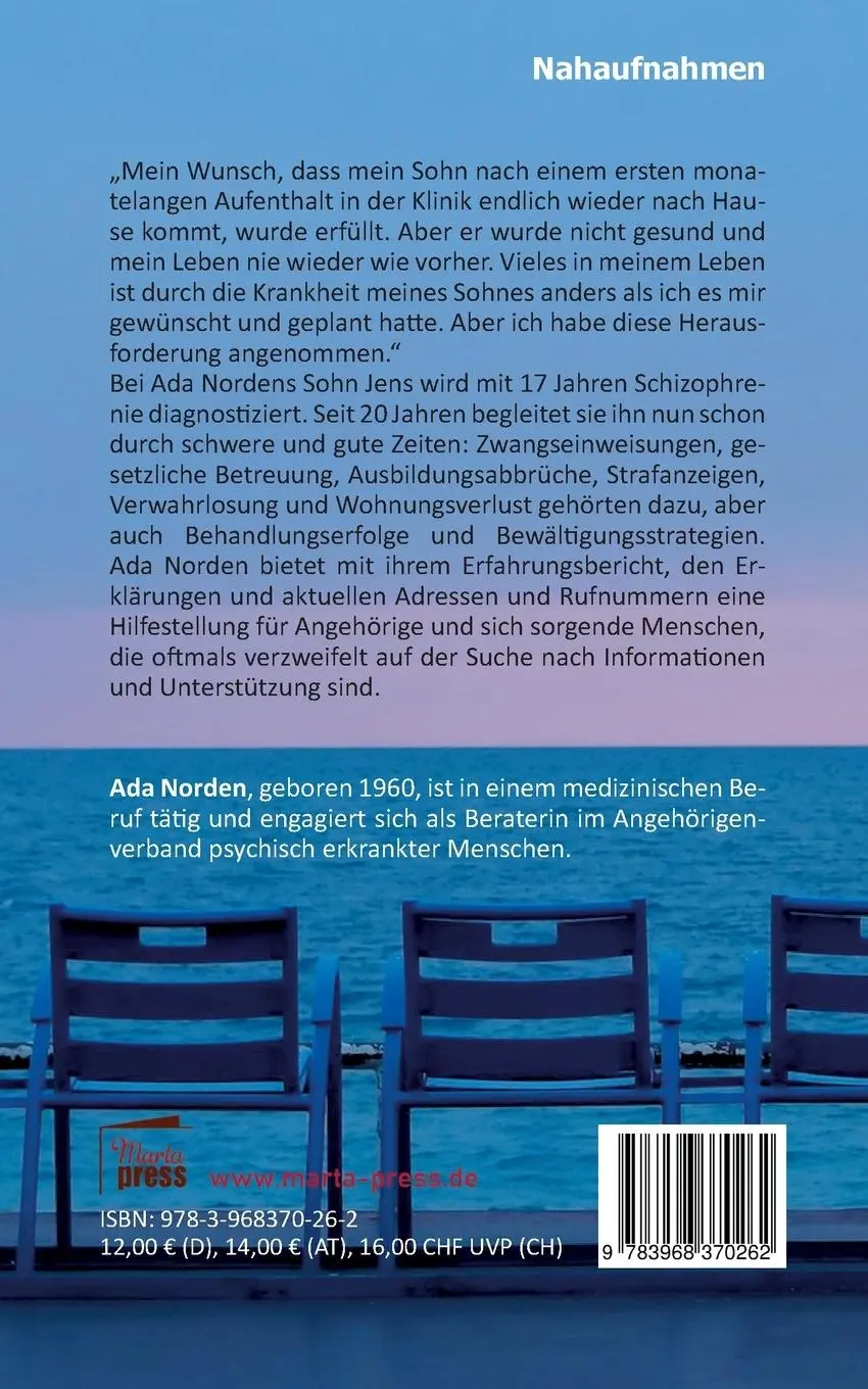 Rückseite: 9783968370262 | Schizophrenie | Bericht einer Mutter | Ada Norden | Taschenbuch | 2023