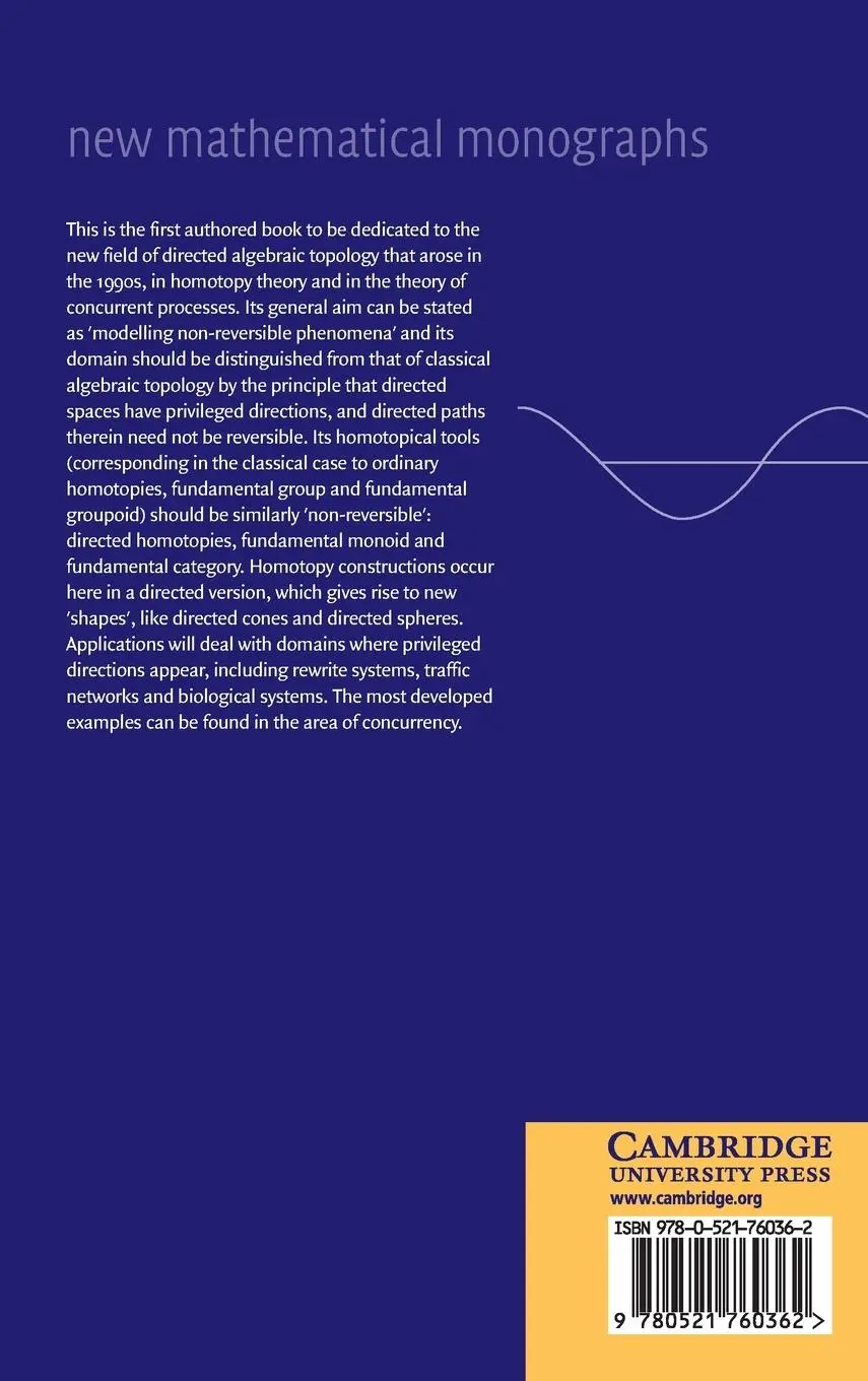 Rückseite: 9780521760362 | Directed Alegebraic Topology | Marco Grandis | Buch | Englisch | 2009