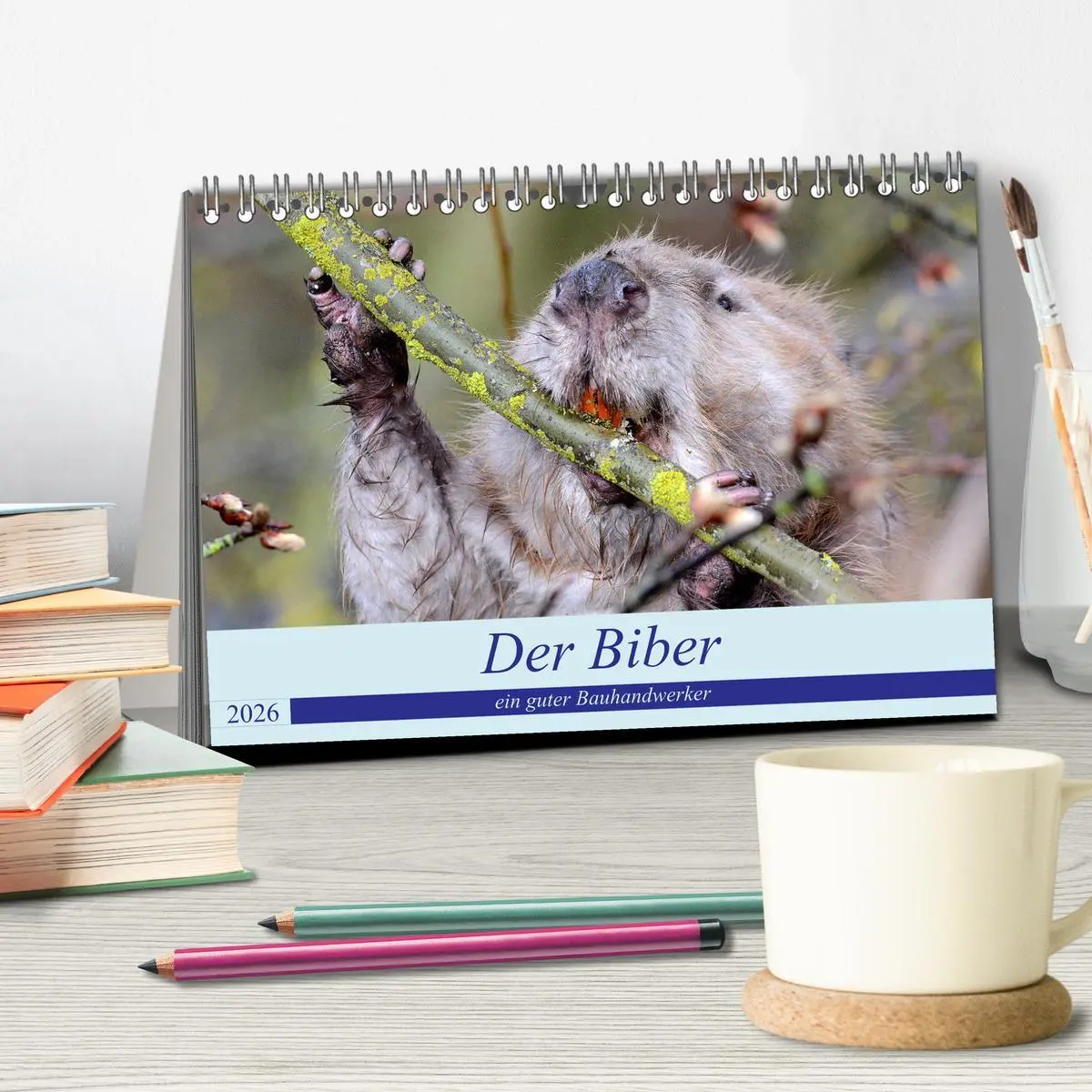 Bild: 9783457730362 | Der Biber, ein guter Bauhandwerker (Tischkalender 2026 DIN A5...
