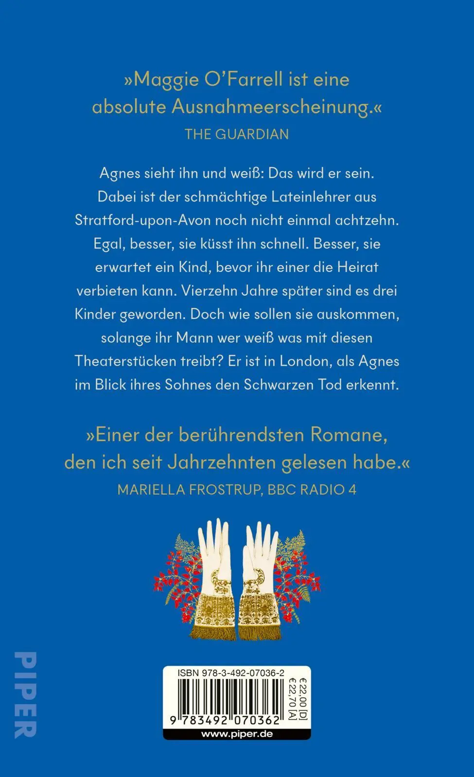 Rückseite: 9783492070362 | Judith und Hamnet | Maggie O'Farrell | Buch | 416 S. | Deutsch | 2020