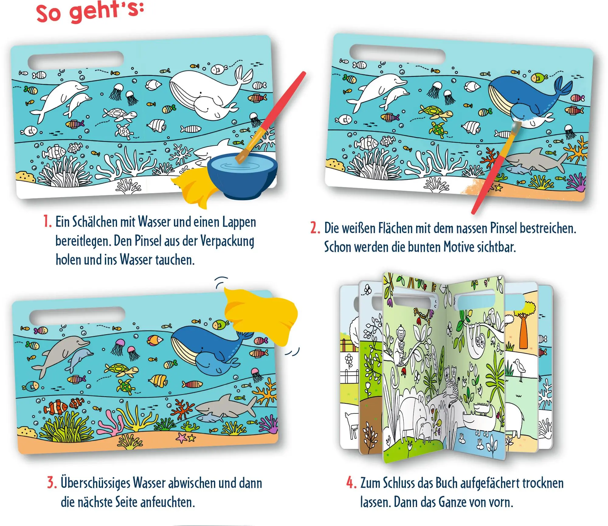 Bild: 9783649650362 | Mein erster Wasser-Malspaß | Tierbabys | Elisabeth Morais | Buch