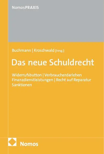 Cover: 9783756020362 | Das neue Schuldrecht | Felix Buchmann (u. a.) | Taschenbuch | 314 S.