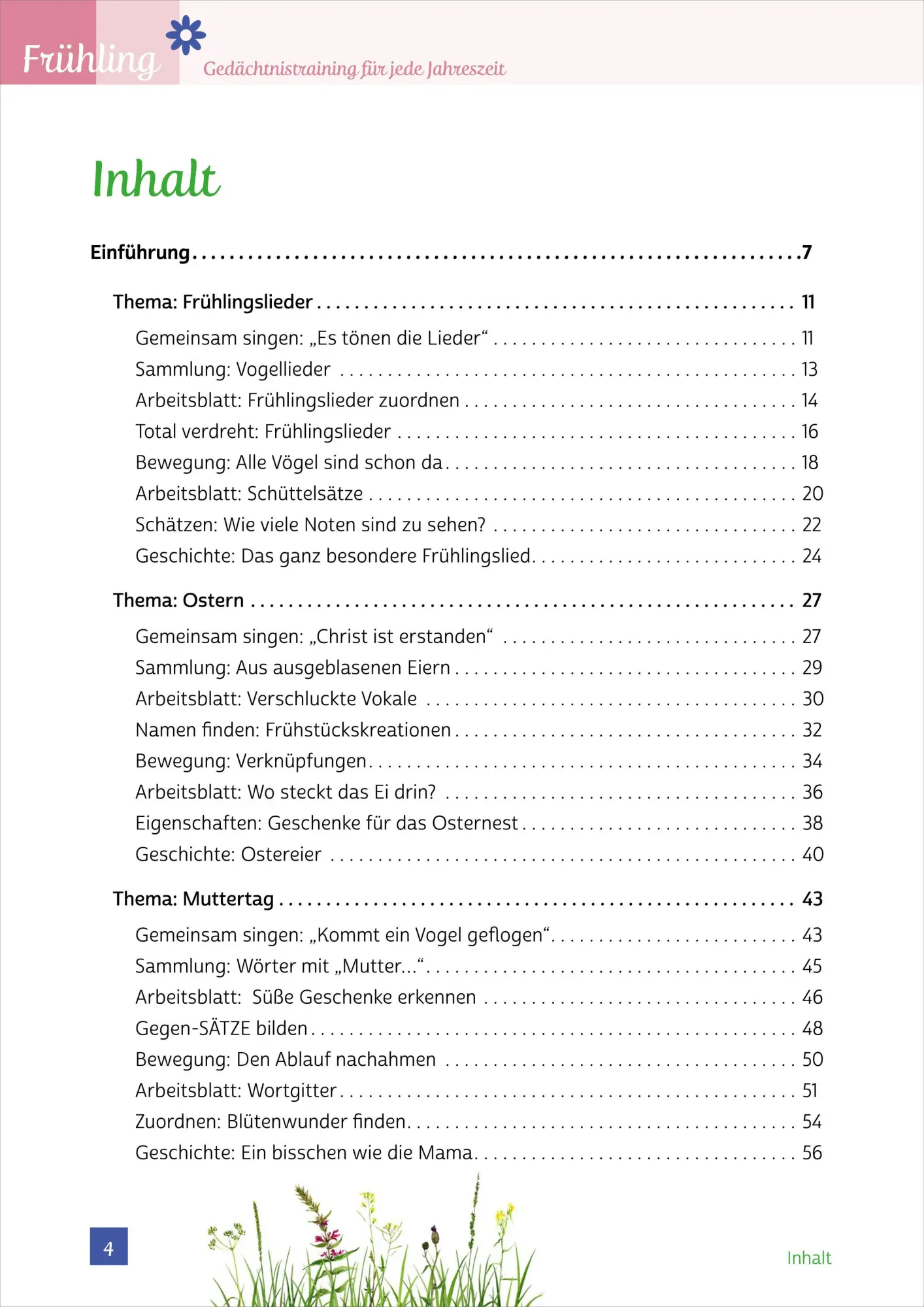 Bild: 9783944360362 | Gedächtnistraining für jede Jahreszeit - Frühling | Natali Mallek