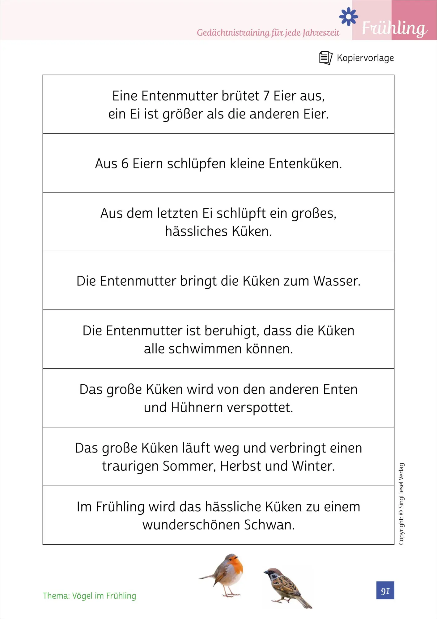 Bild: 9783944360362 | Gedächtnistraining für jede Jahreszeit - Frühling | Natali Mallek