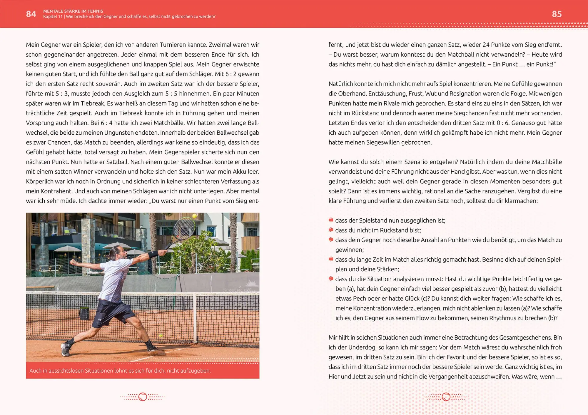 Bild: 9783964160362 | Mentale Stärke im Tennis | Mit Köpfchen zum besseren Spiel | Heger