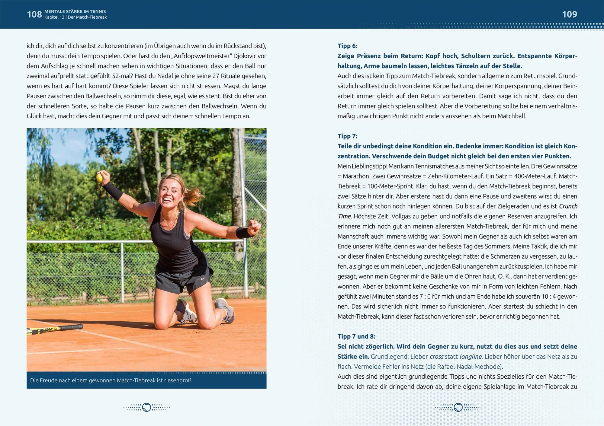 Bild: 9783964160362 | Mentale Stärke im Tennis | Mit Köpfchen zum besseren Spiel | Heger