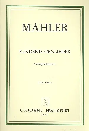 Cover: 9790500270362 | Kindertotenlieder | Gustav Mahler | Buch | Edition Peters