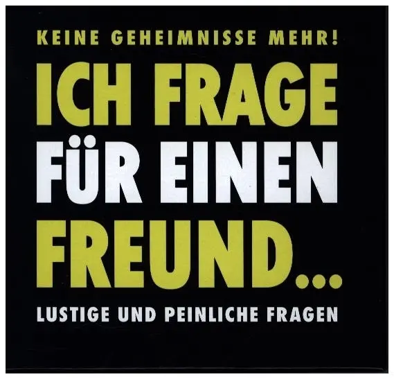 Cover: 7331672430462 | Ich frage für einen Freund | Spiel | Stülpdeckelschachtel | KYL43046