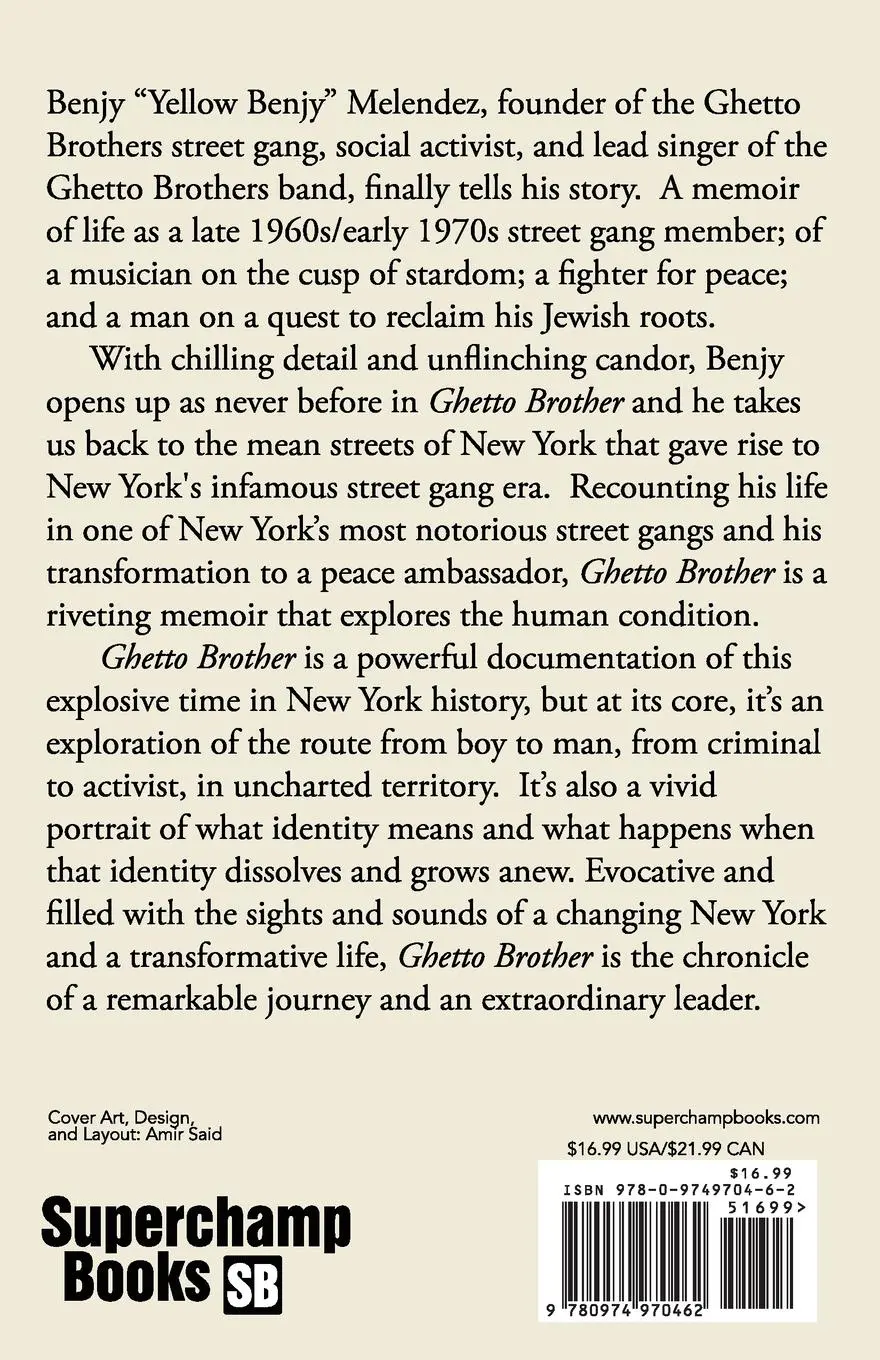 Rückseite: 9780974970462 | Ghetto Brother | How I Found Peace in the South Bronx Street Gang Wars