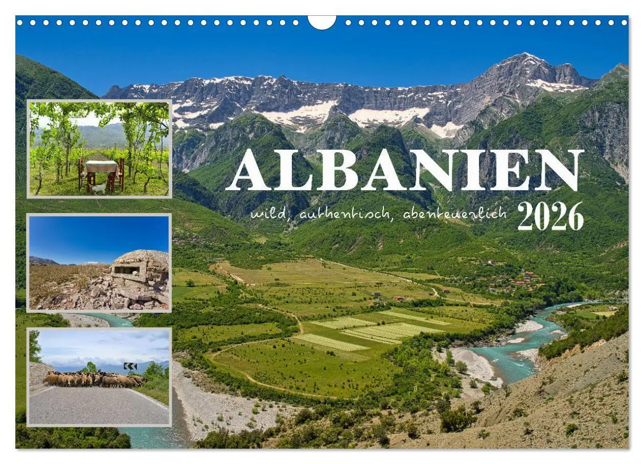 Cover: 9783457270462 | Albanien - wild, authentisch, abenteuerlich (Wandkalender 2026 DIN...