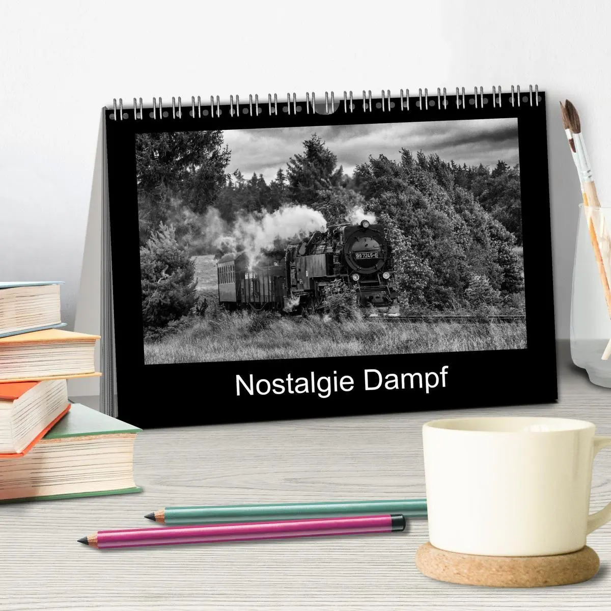 Bild: 9783516120462 | Nostalgie Dampf (Tischkalender 2026 DIN A5 quer), CALVENDO...