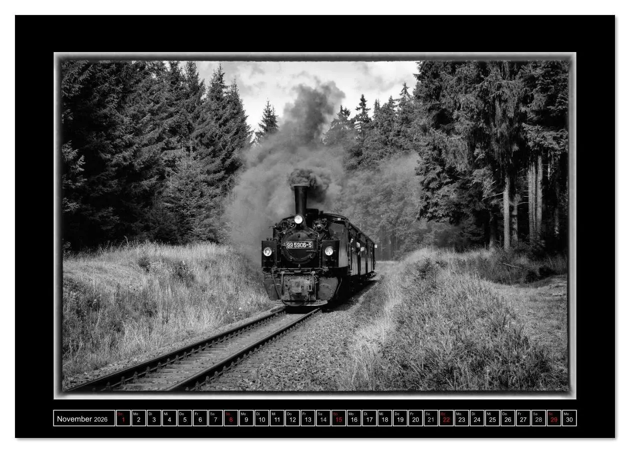 Bild: 9783516120462 | Nostalgie Dampf (Tischkalender 2026 DIN A5 quer), CALVENDO...