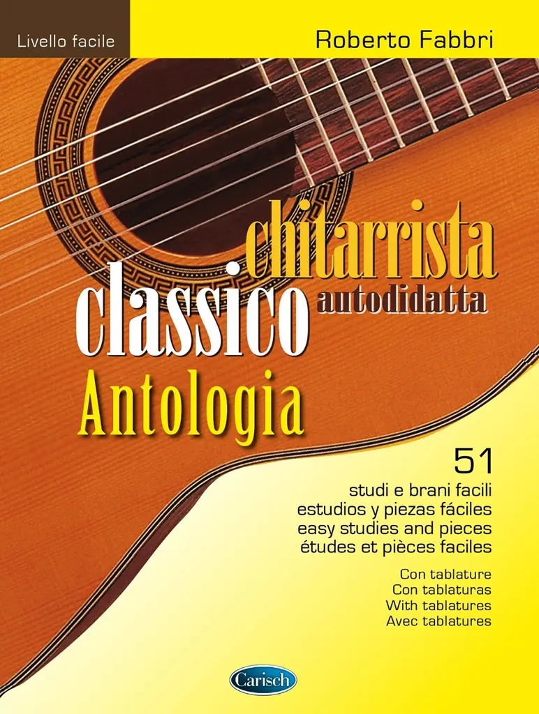 Cover: 9790052000462 | Chitarrista classico autodidatta-Antologia | 51 studi e brani facili
