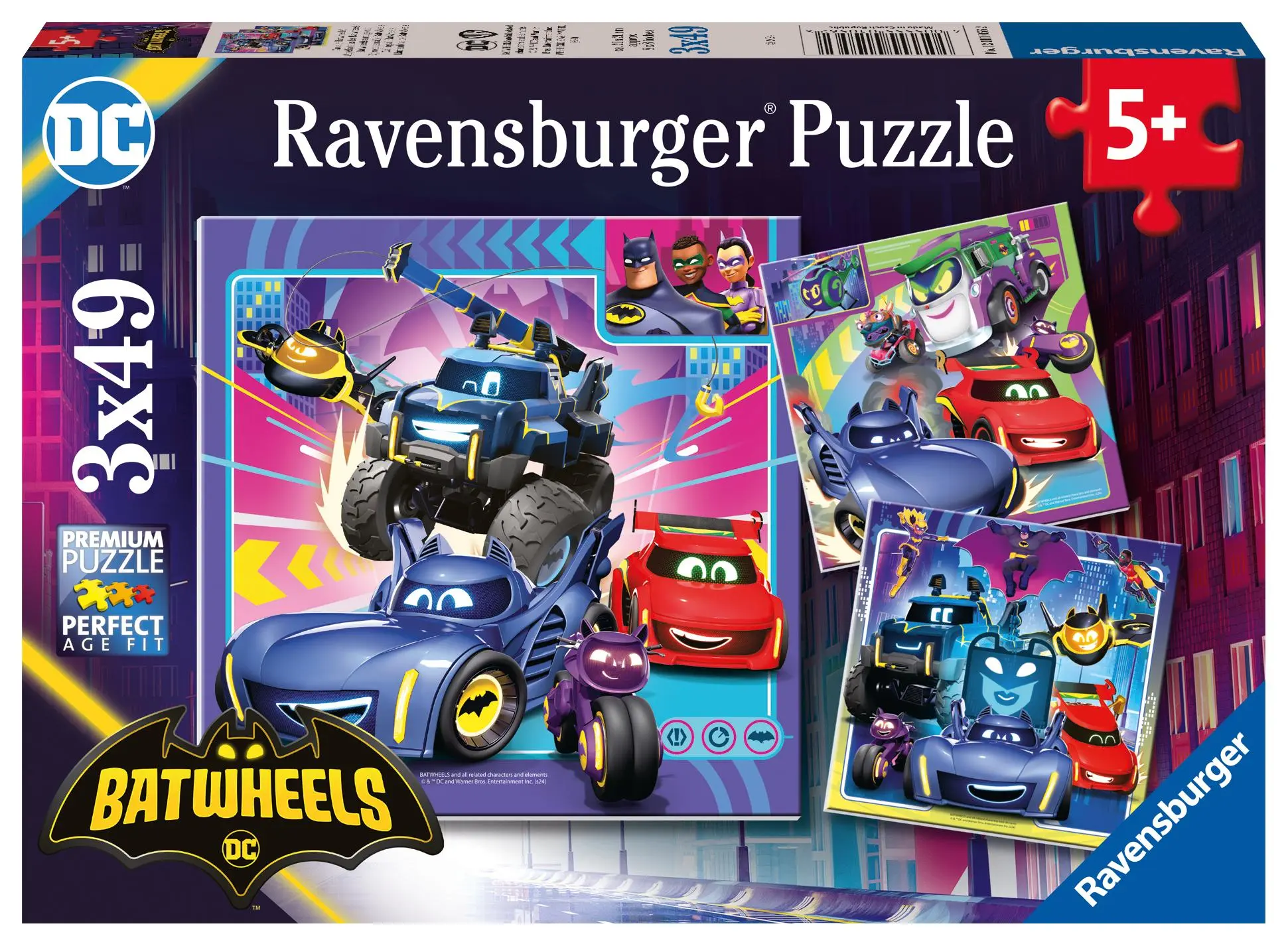 Cover: 4005555010562 | Kinderpuzzle 3x49 Teile - Batwheels - An alle Batwheels! | Spiel