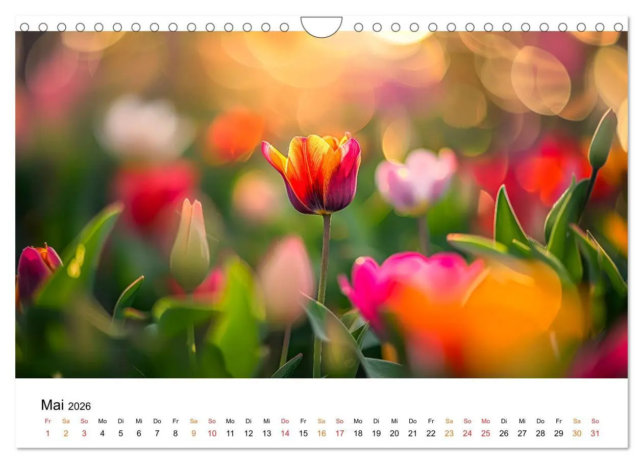 Bild: 9783457330562 | Tulpen - ein Farbenmeer (Wandkalender 2026 DIN A4 quer), CALVENDO...