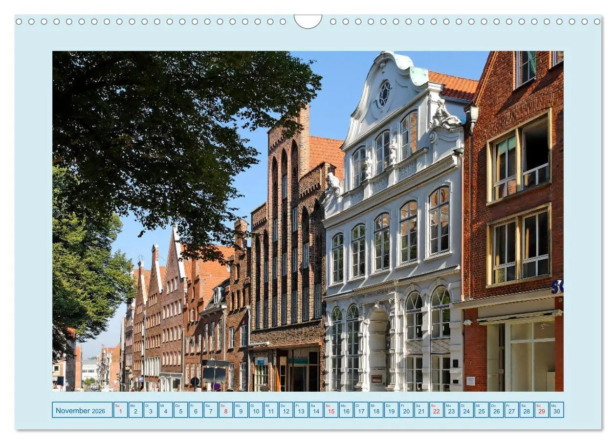 Bild: 9783457640562 | Lübeck Backsteingotik an der Trave (Wandkalender 2026 DIN A3 quer),...