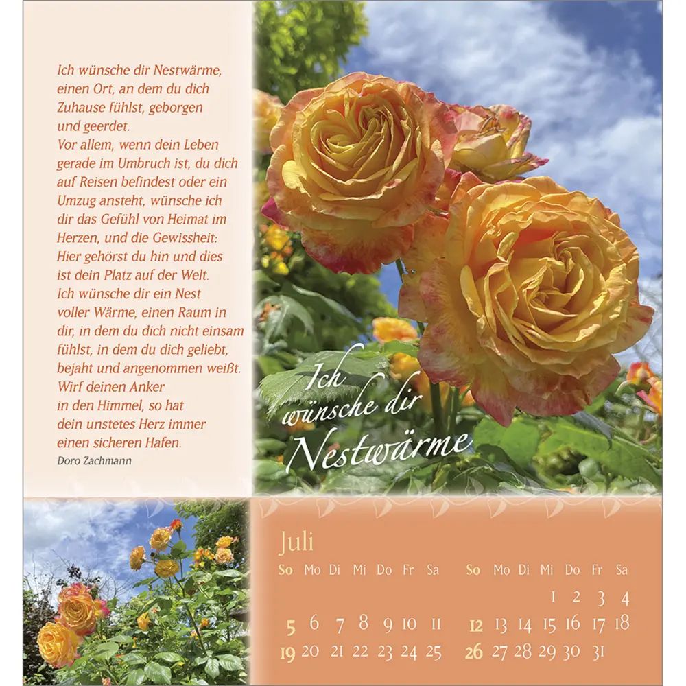 Bild: 9783754880562 | Rosenduft mit besten Wünschen 2026 | Doro Zachmann | Kalender | 13 S.