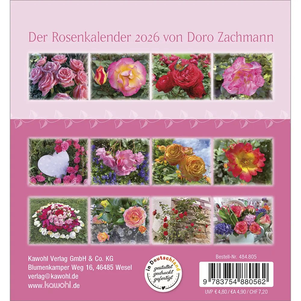 Bild: 9783754880562 | Rosenduft mit besten Wünschen 2026 | Doro Zachmann | Kalender | 13 S.