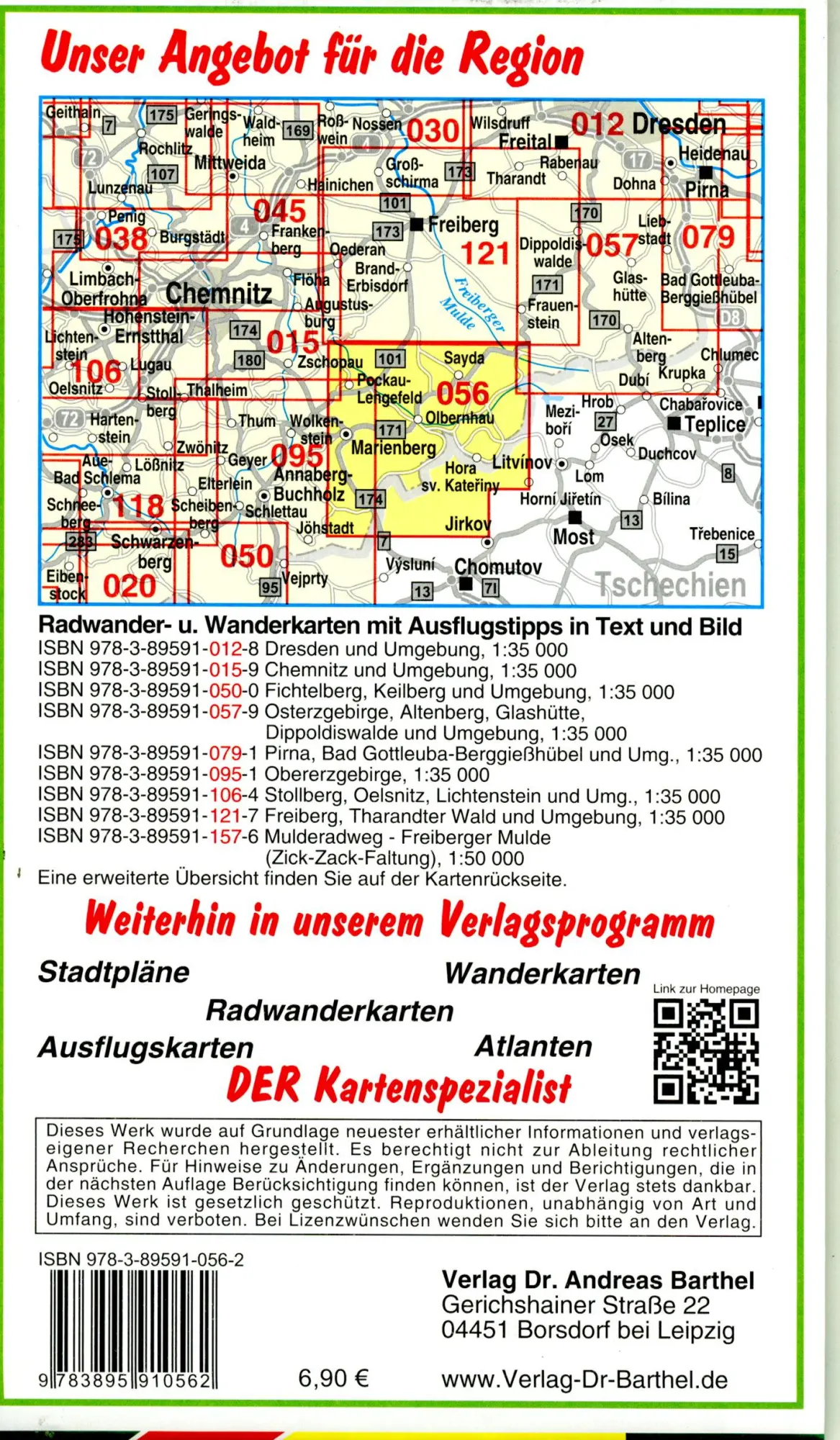 Bild: 9783895910562 | Wander- Ski- und Radwanderkarte Osterzgebirge, Kurort Seiffen,...