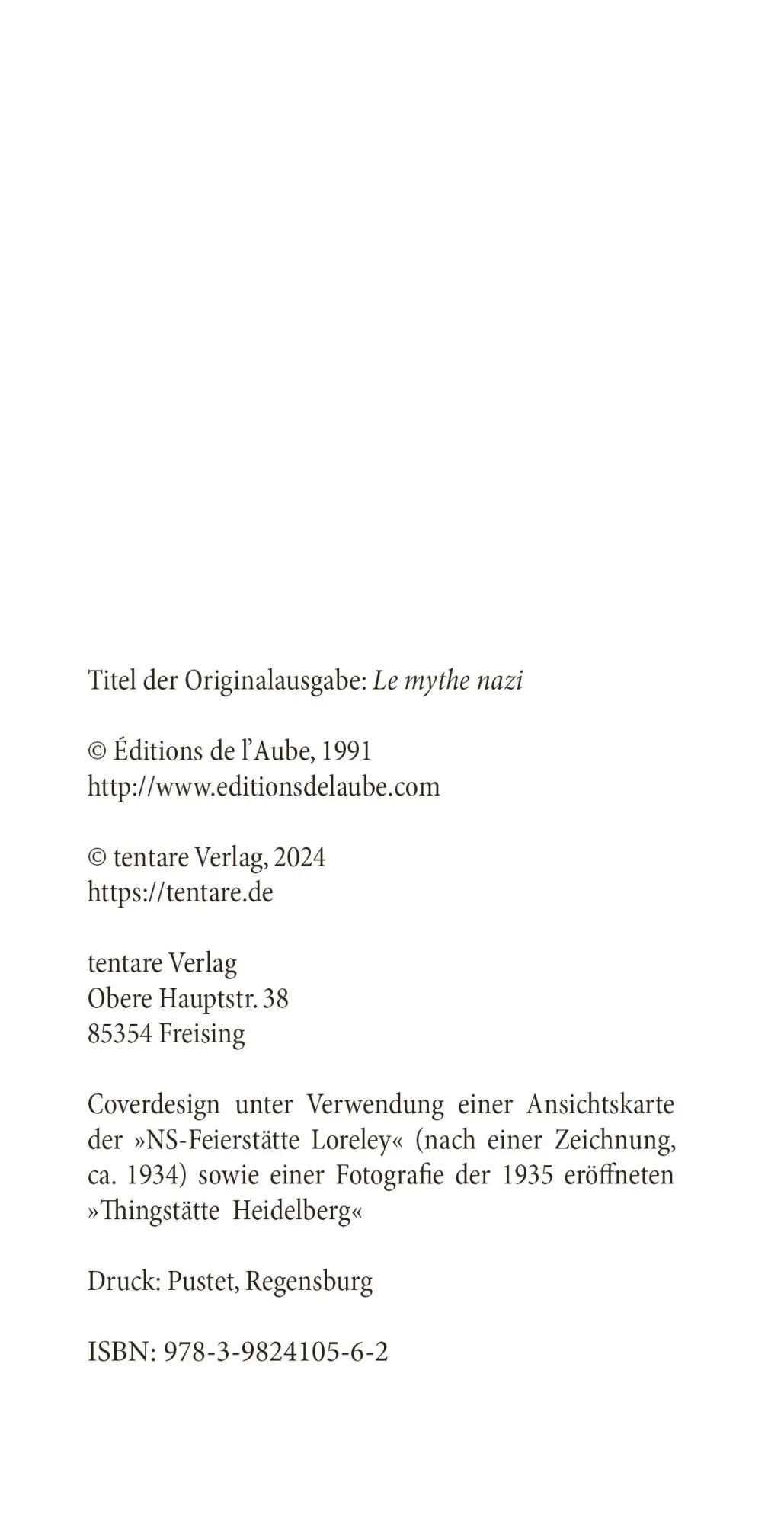 Bild: 9783982410562 | Der Nazi-Mythos | Philippe Lacoue-Labarthe (u. a.) | Taschenbuch