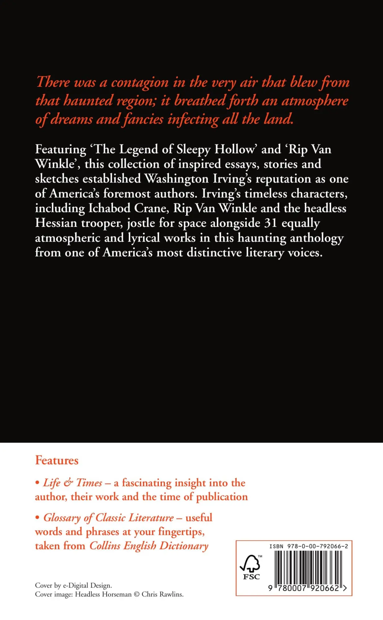 Rückseite: 9780007920662 | The Legend of Sleepy Hollow and Other Stories | Washington Irving