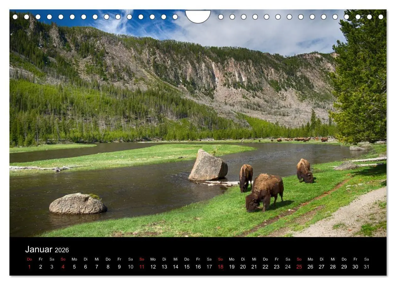 Bild: 9783516100662 | Traumziele in den USA. Der Yellowstone National Park (Wandkalender...