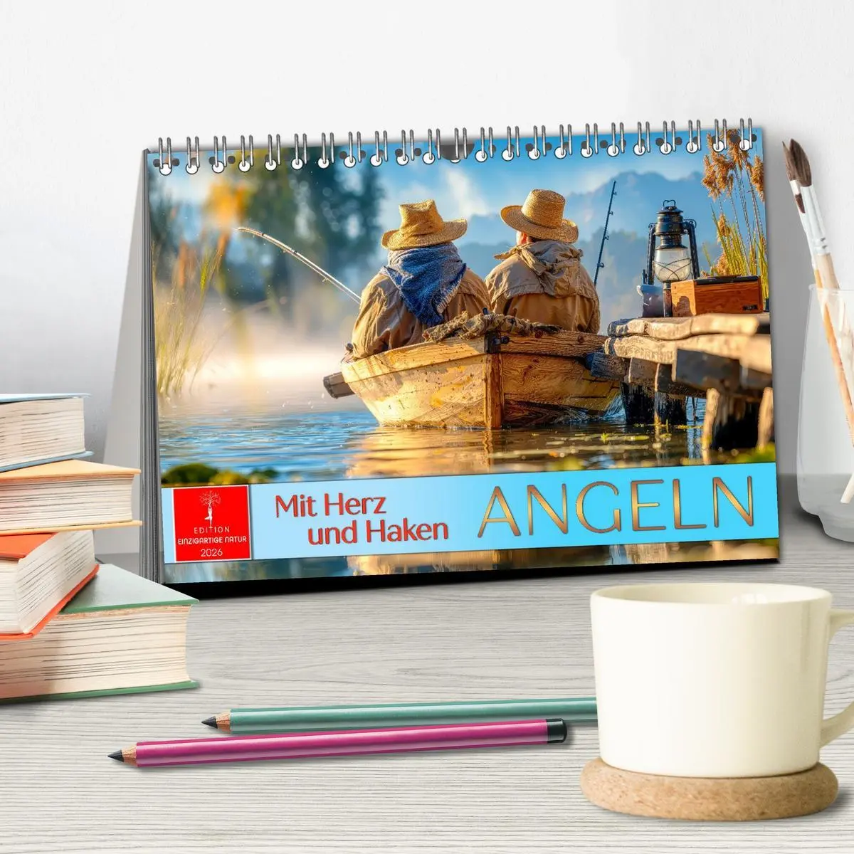 Bild: 9783516650662 | Angeln mit Herz und Haken (Tischkalender 2026 DIN A5 quer),...