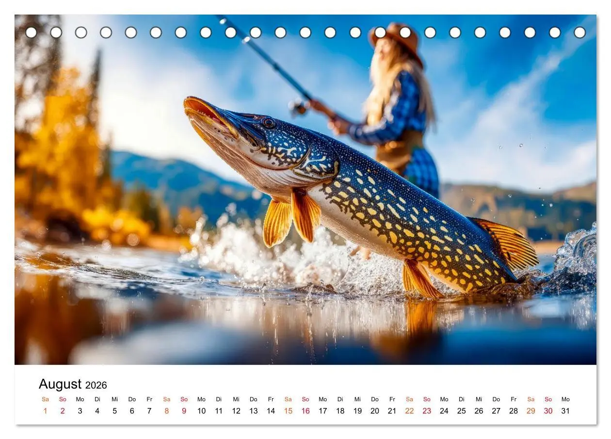 Bild: 9783516650662 | Angeln mit Herz und Haken (Tischkalender 2026 DIN A5 quer),...