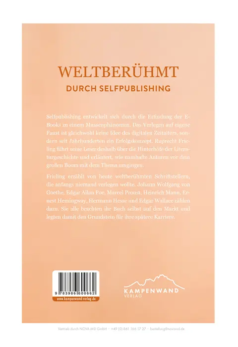 Bild: 9783986600662 | Weltberühmt durch Self-Publishing | Wilhelm Ruprecht Frieling | Buch