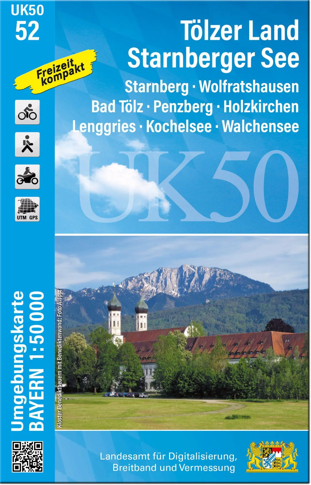 Cover: 9783987760662 | UK50-52 Tölzer Land, Starnberger See | Digitalisierung | (Land-)Karte