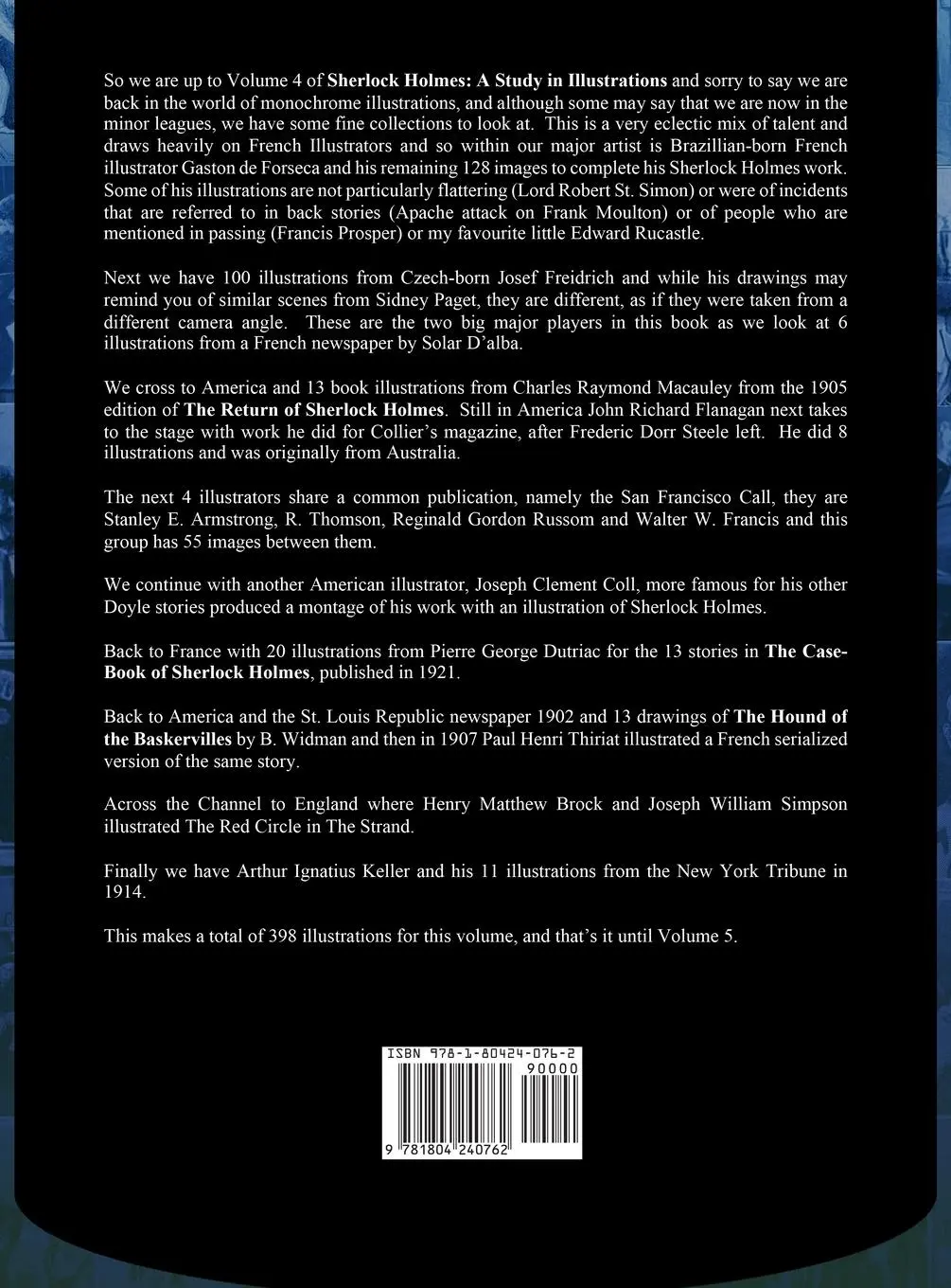 Rückseite: 9781804240762 | Sherlock Holmes - A Study in Illustrations - Volume 4 | Mike Foy