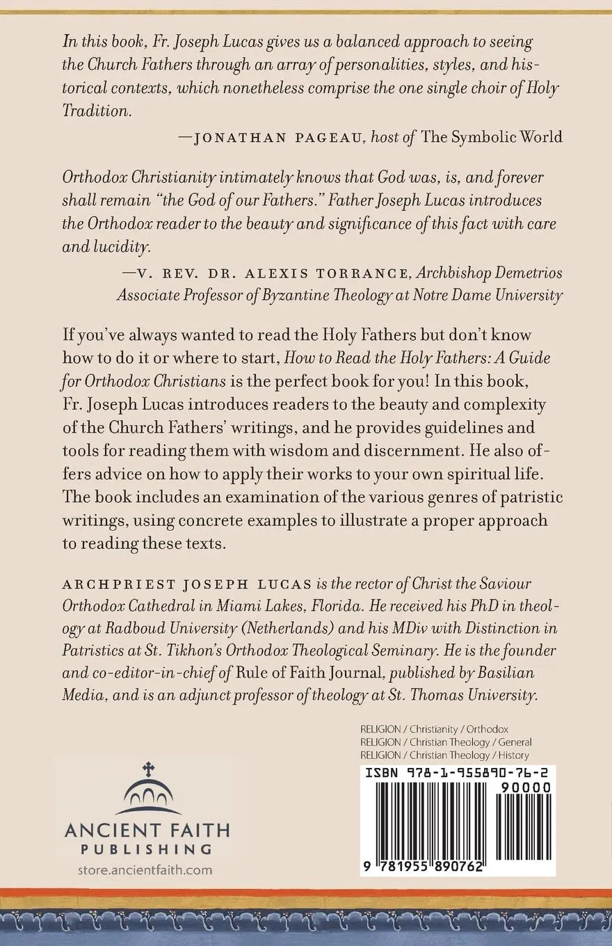 Rückseite: 9781955890762 | How to Read the Holy Fathers | A Guide for Orthodox Christians | Lucas