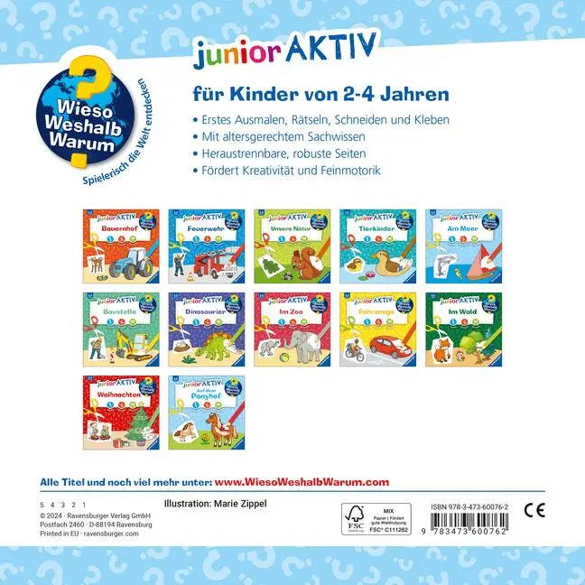 Bild: 9783473600762 | Wieso? Weshalb? Warum? junior AKTIV - Auf dem Ponyhof | Marie Zippel