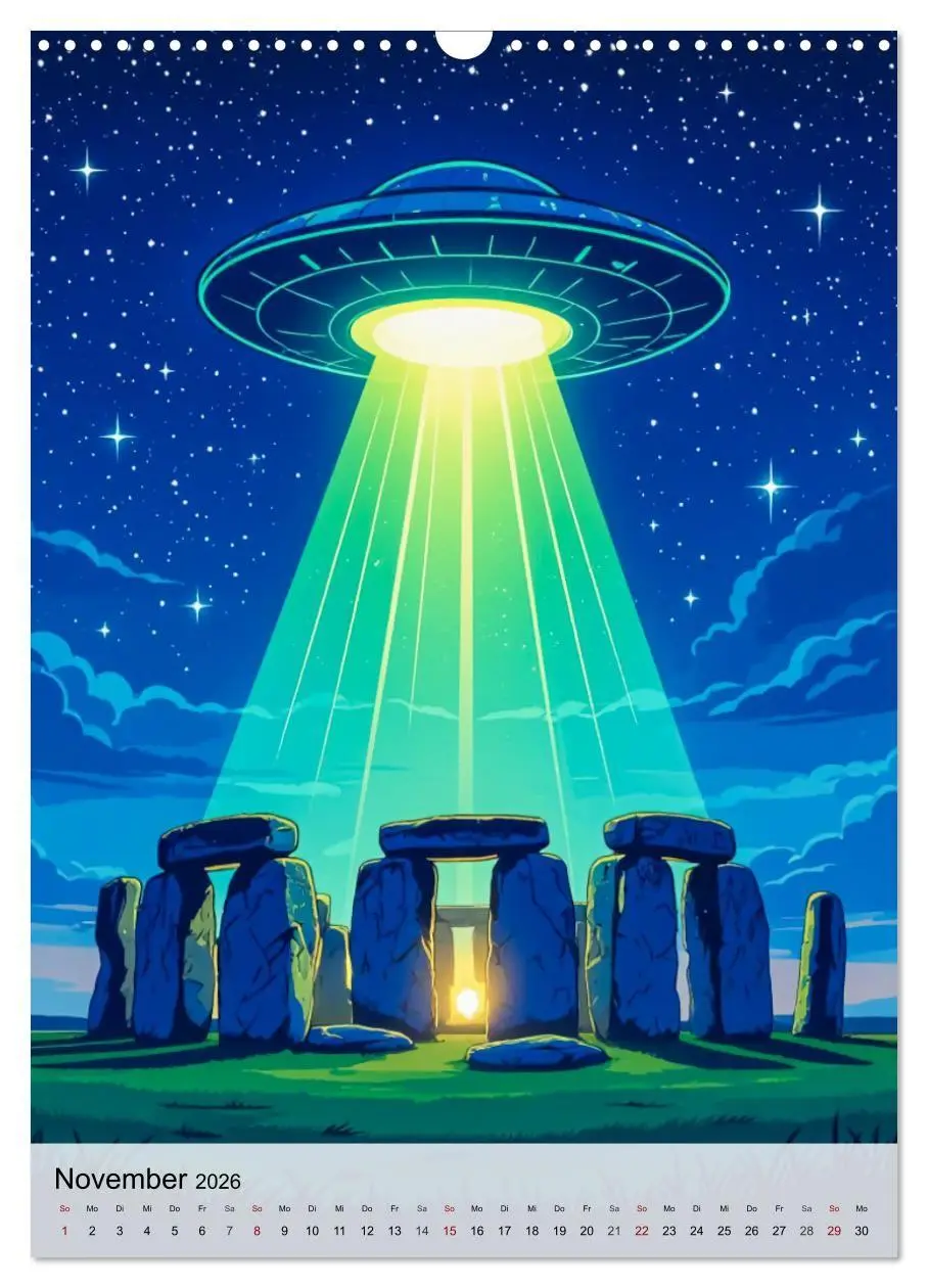 Bild: 9783516710762 | Wir sind nicht allein - UFO-Mythen (Wandkalender 2026 DIN A3 hoch),...