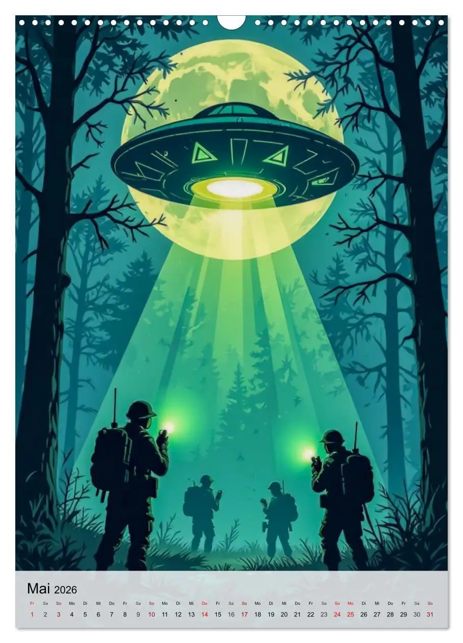 Bild: 9783516710762 | Wir sind nicht allein - UFO-Mythen (Wandkalender 2026 DIN A3 hoch),...