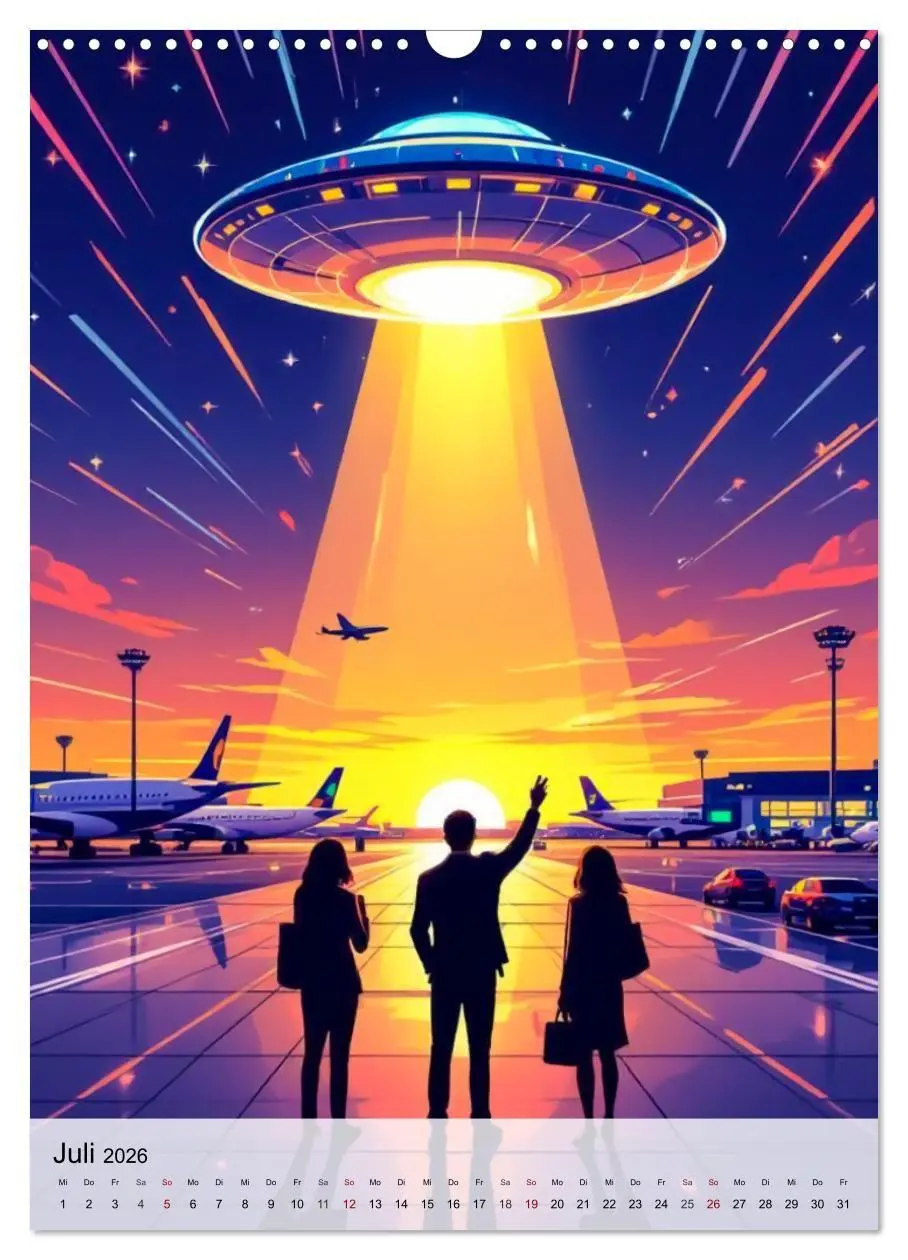 Bild: 9783516710762 | Wir sind nicht allein - UFO-Mythen (Wandkalender 2026 DIN A3 hoch),...