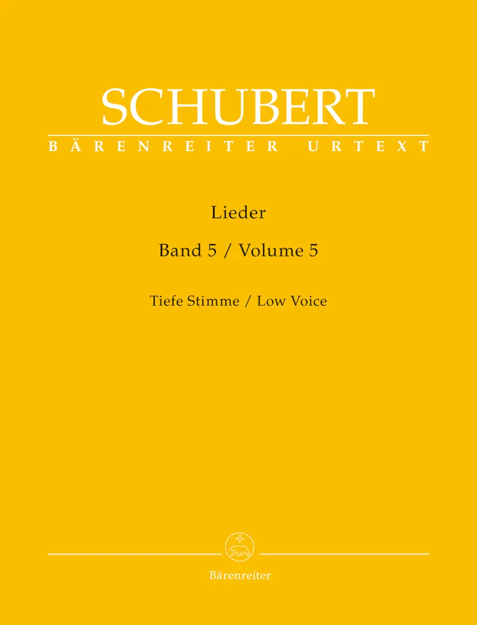 Cover: 9790006530762 | Lieder Volume 5 - Low Voice | Tiefe Stimme / Low Voice | Schubert