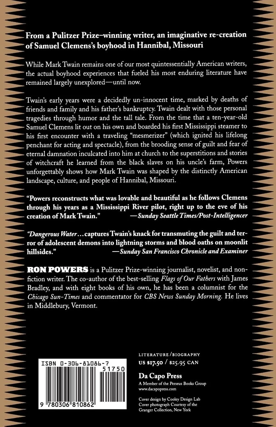 Rückseite: 9780306810862 | Dangerous Water | A Biography of the Boy Who Became Mark Twain | Buch