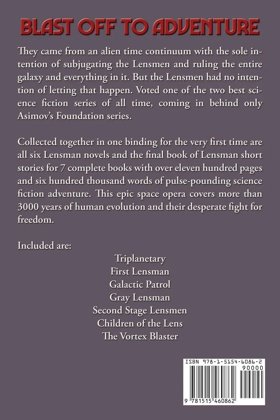 Rückseite: 9781515460862 | The LENSMAN Super Pack | E. E. "Doc" Smith | Taschenbuch | Englisch