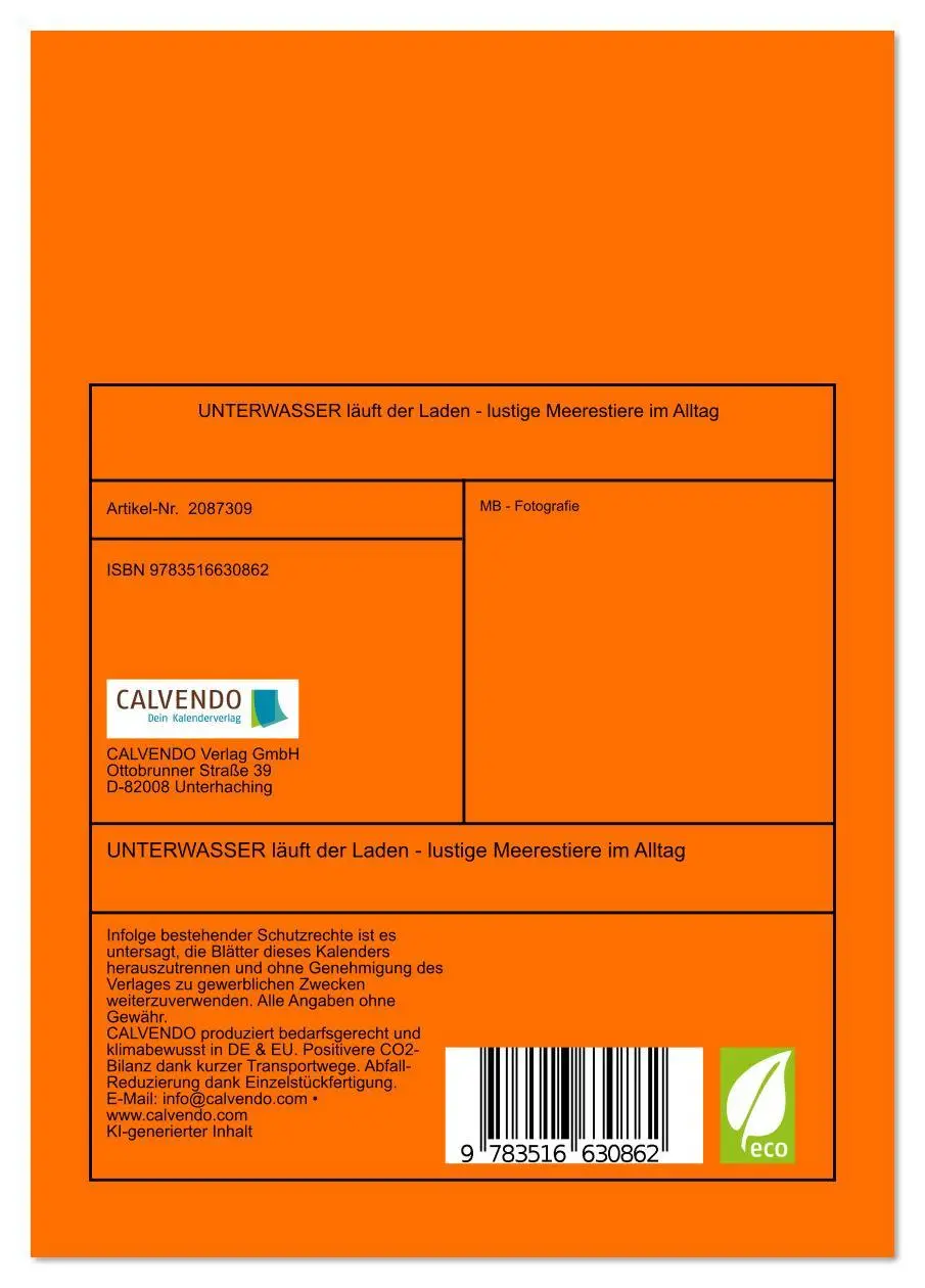 Bild: 9783516630862 | UNTERWASSER läuft der Laden - lustige Meerestiere im Alltag...