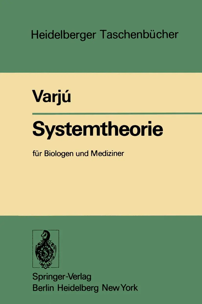 Cover: 9783540080862 | Systemtheorie | für Biologen und Mediziner | Dezsö Varju | Taschenbuch