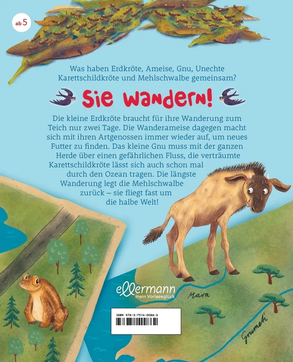 Rückseite: 9783751400862 | Ist es noch weit? | Wie Tiere auf Wanderschaft gehen | Verena Linde