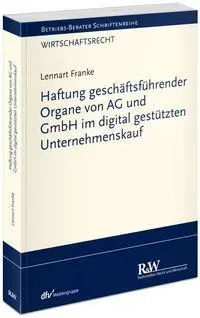 Cover: 9783800520862 | Haftung geschäftsführender Organe von AG und GmbH im digital...