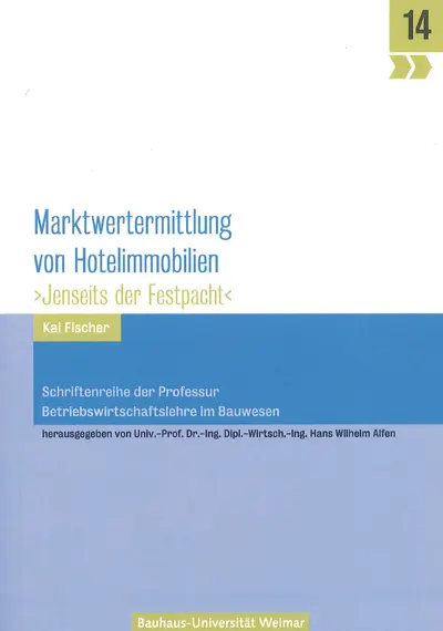 Cover: 9783957730862 | Marktwertermittlung von Hotelimmobilien | Jenseits der Festpacht