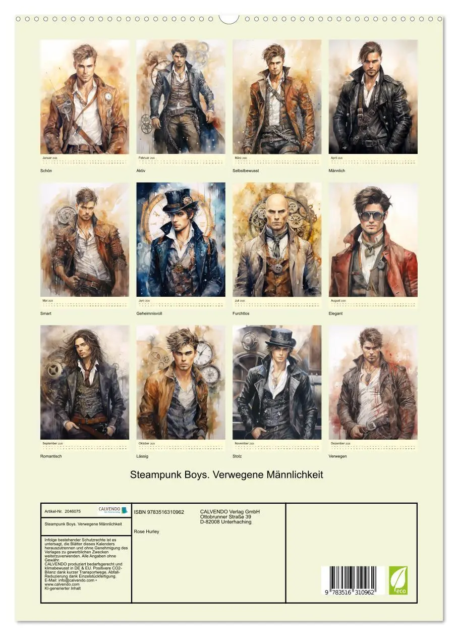 Bild: 9783516310962 | Steampunk Boys. Verwegene Männlichkeit (hochwertiger Premium...